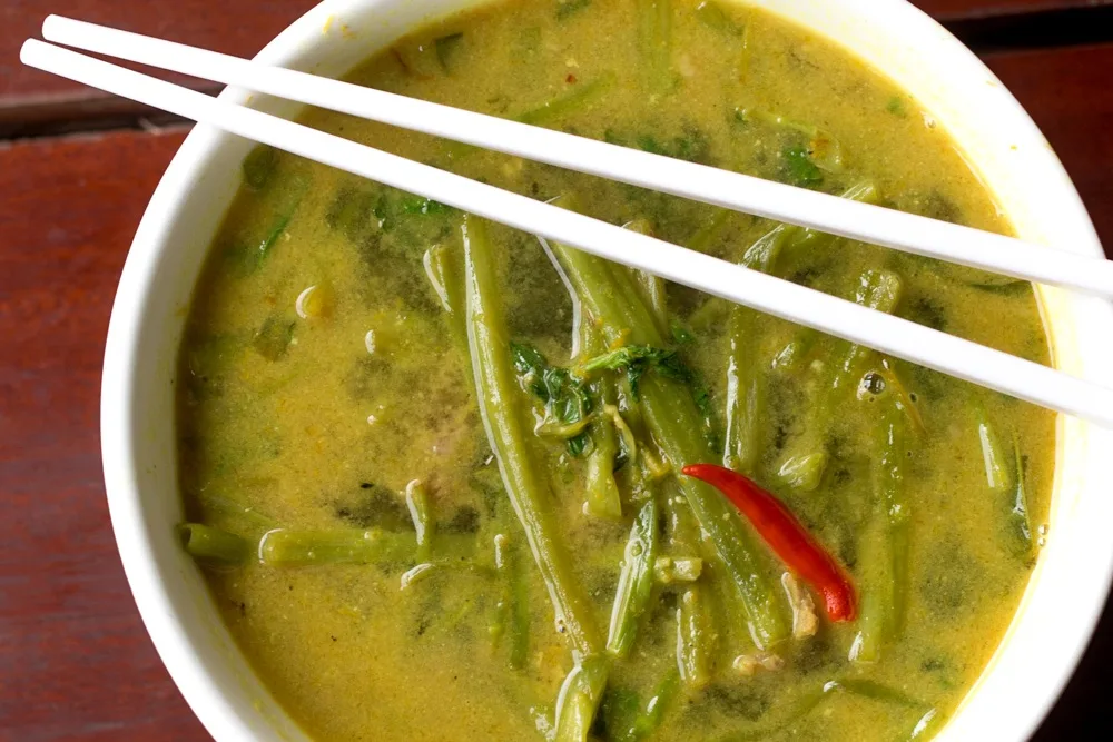 Cambodian Green Curry Dish in Siem Reap Cambodia