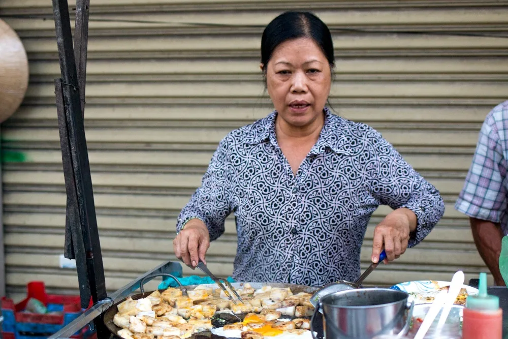Street Food Vendor in Saigon Vietnam