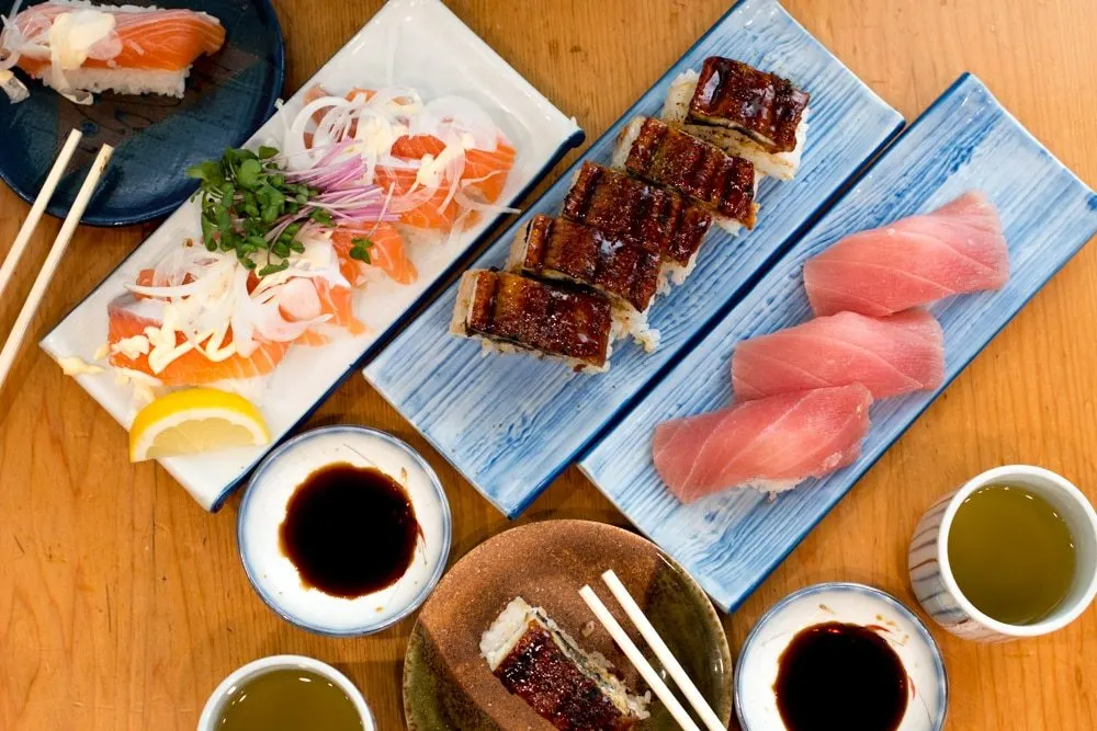 Tasty Sushi at Osaka Japan