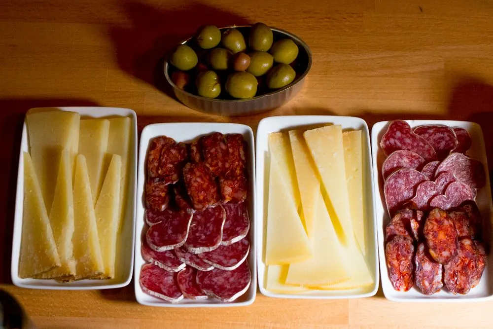 Charcuterie and Cheese on the Devour Barcelona Tapas and Wine Tasting Tour