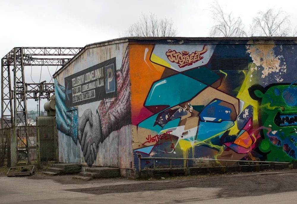 Telliskivi Street Art in Tallinn Estonia 