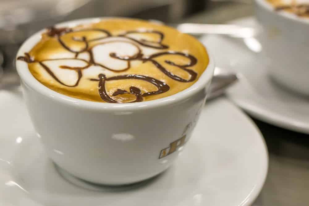 Cappuccino in Naples Italy