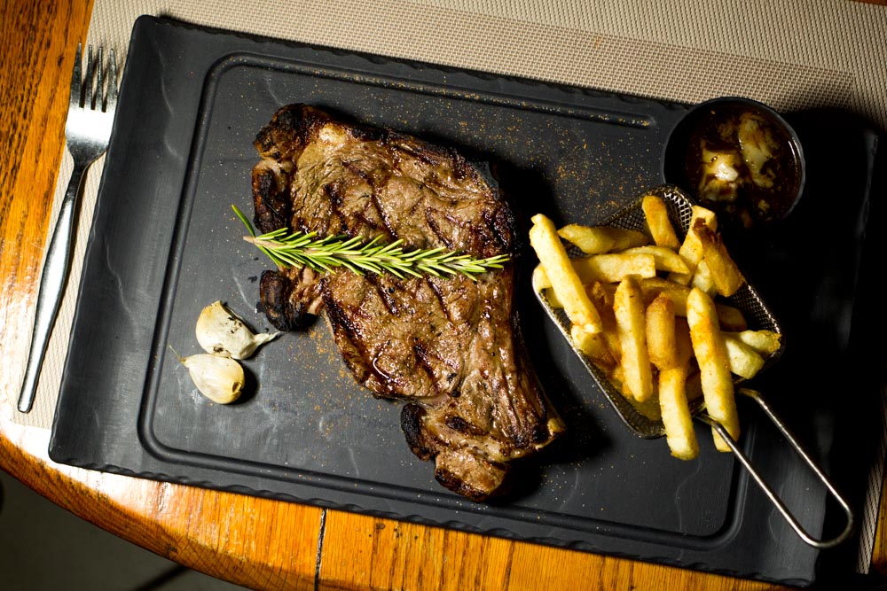Steak at 96 Winery Road in Stellenbosch South Africa