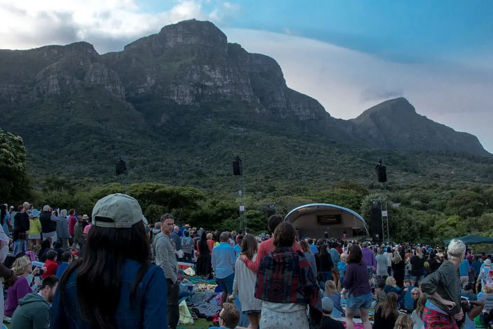 Kirstenbosch Gardens Concert in Cape Town South Africa