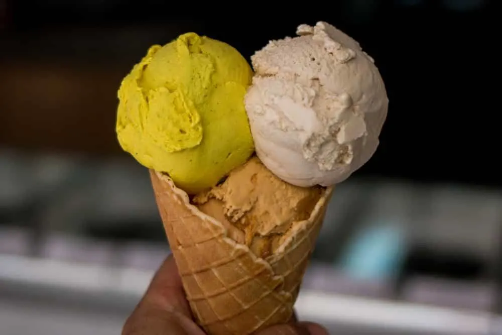 Triple Cone at Unframed Ice Cream in Cape Town South Africa