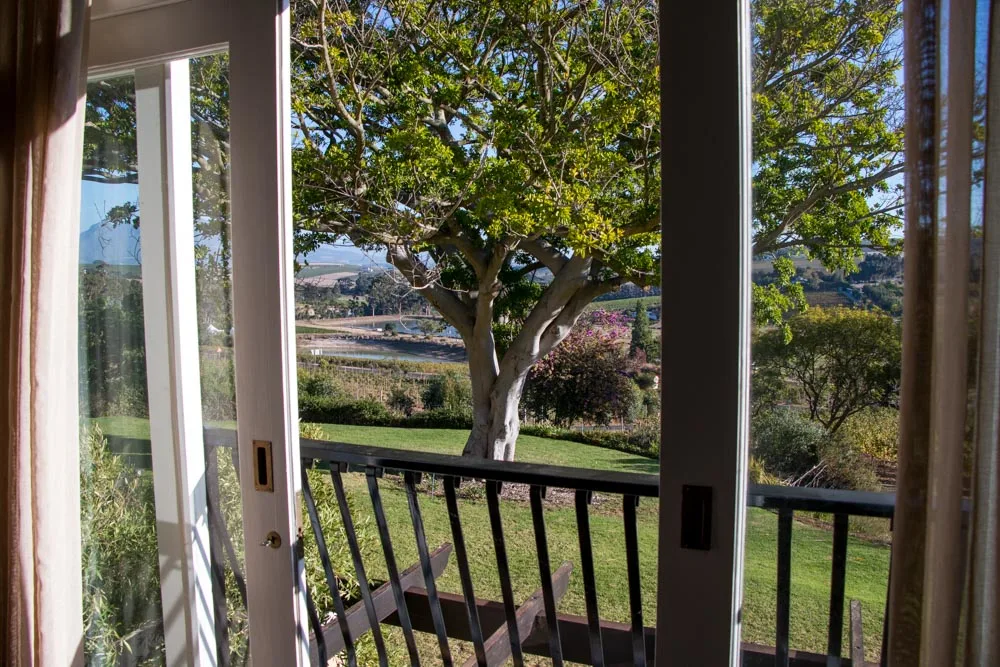 Hotel View at Devon Valley in Stellenbosch South Africa