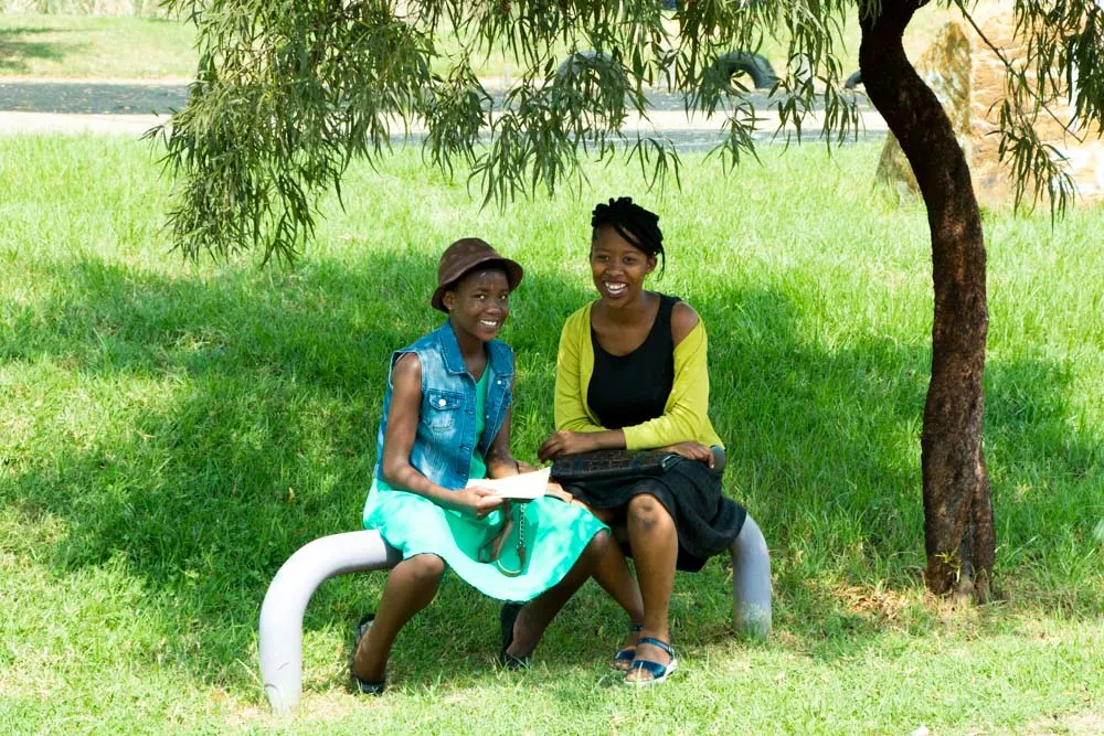 Two Girls in Thokoza Park in Soweto