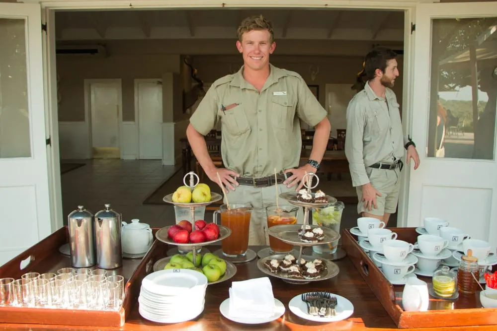 High Tea at Kirkman's Kamp in South Africa