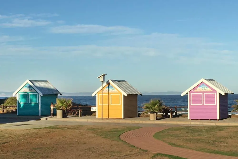 Colorful Bungalows in Jeffreys Bay South Africa