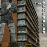 Pinterest image: image of Johannesburg street art with caption reading '5 Reasons to Visit Johannesburg'
