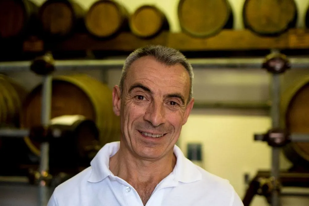 Davide Lonardi at Acetaia Villa San Donnino Balsami Vinegar Tasting in Emilia Romagna