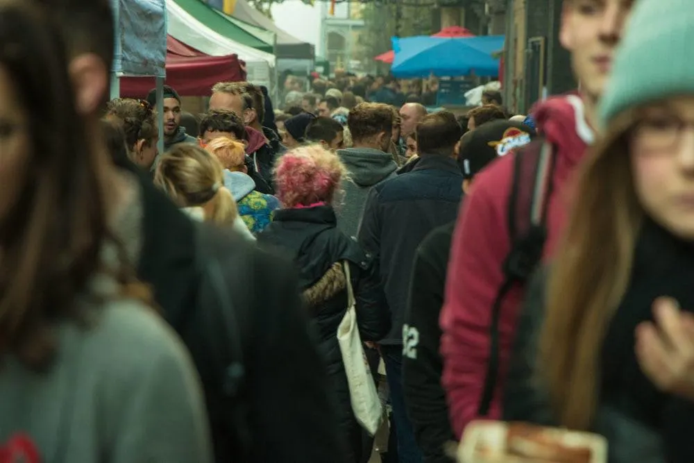 Crowd at Maltby Street Market - Best Food Markets in London