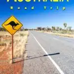 Pinterest image: image of Australia with caption reading 'Australia Road Trip'