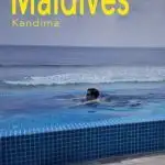 Pinterest image: image of Maldives with caption reading 'Maldives Kandima'