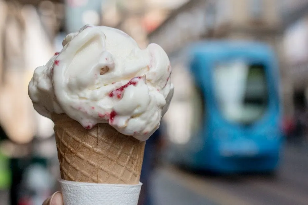 Ice Cream at Vincek in Zagreb Croatia