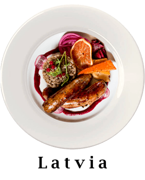 Latvia Plate