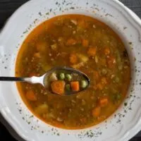 Vegetable Soup at Vjestica in Zagreb Croatia - Zagreb Restaurants