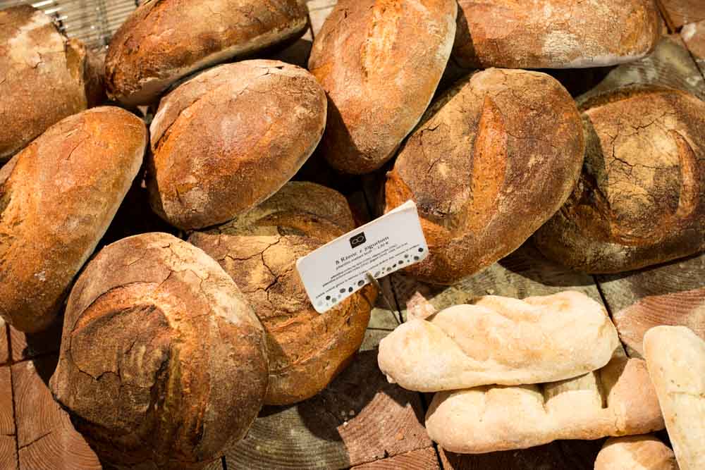 Bread at Pekarna Osem in Ljubljana Slovenia