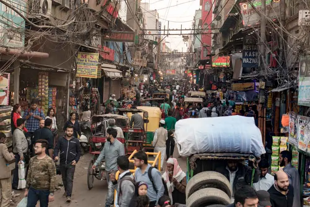 Chandni Chowk Market in Old Delhi India