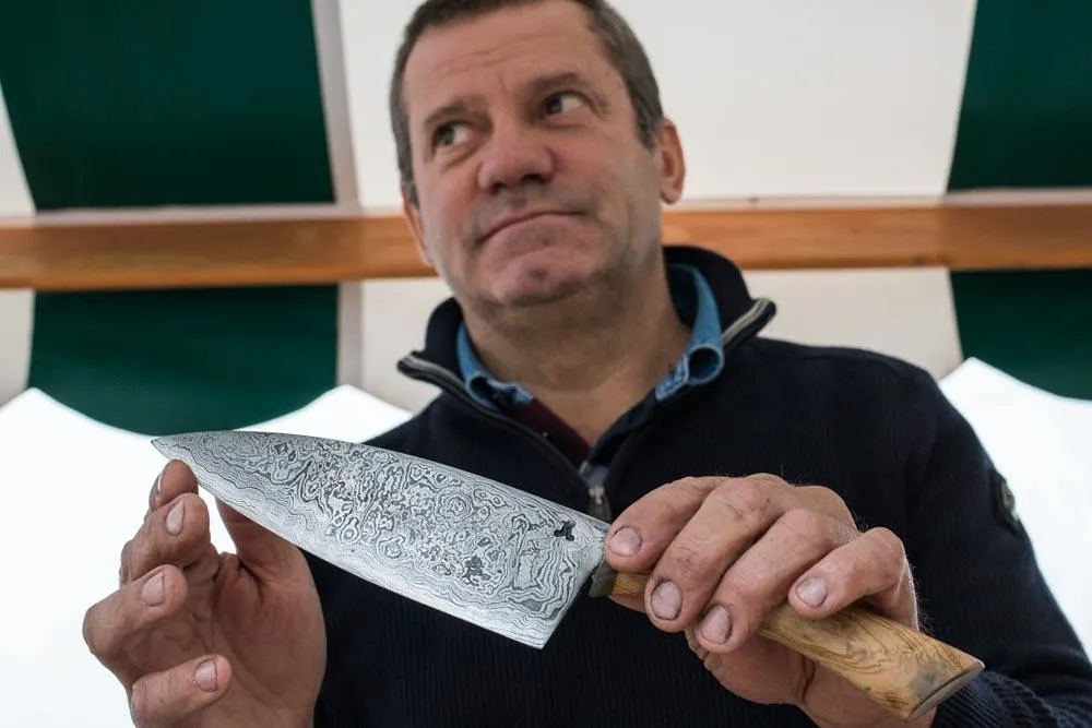 Knifemaker Joze Krmelj in Ljubljana Slovenia