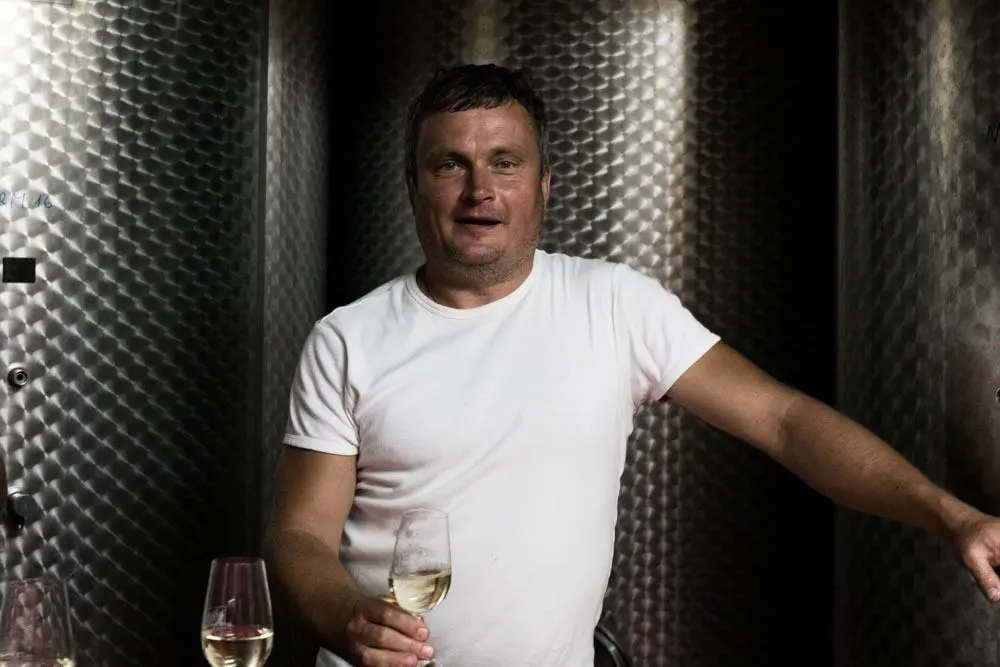 Winemaker Samuel Malnaric in Slovenia