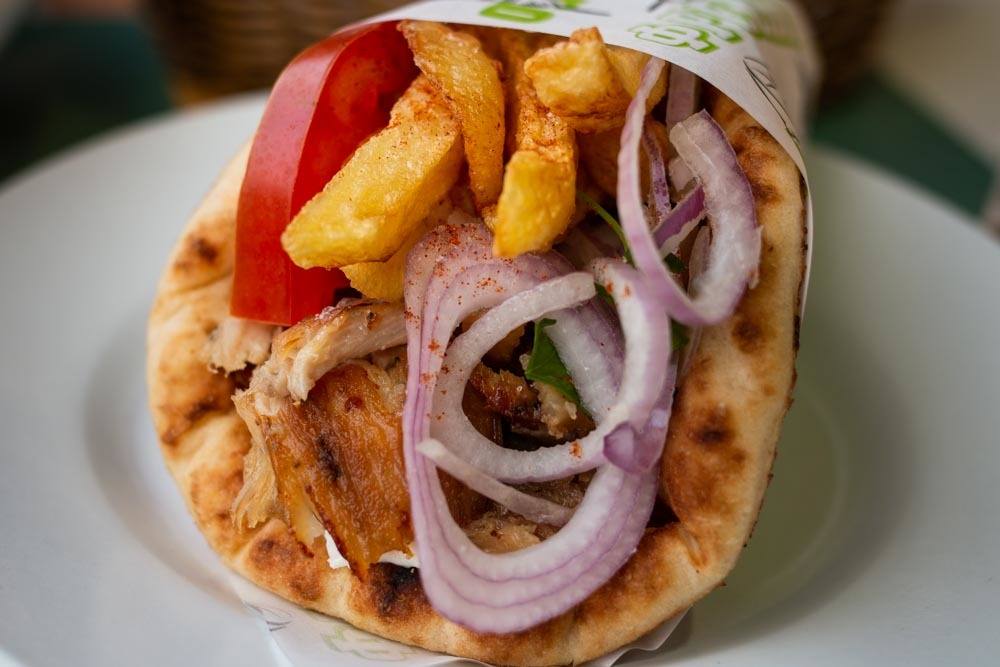 Gyro at Theikon Grill House in Athens Greece