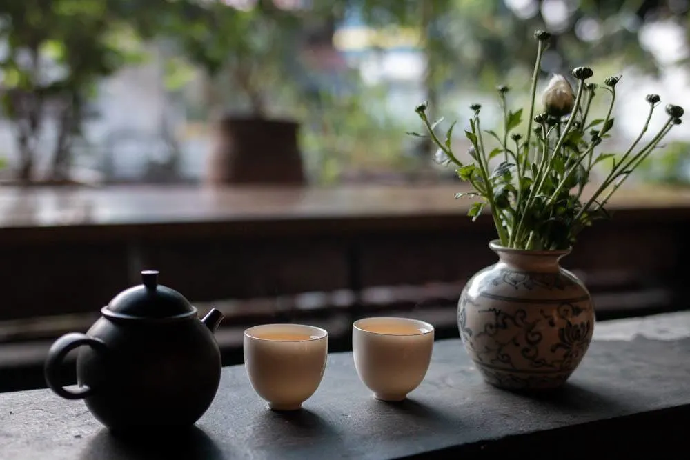 Tea at Thuong Tra Quan in Hanoi Vietnam