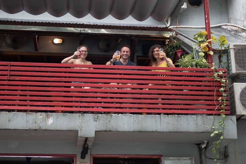Terrace at Standing Bar in Hanoi Vietnam