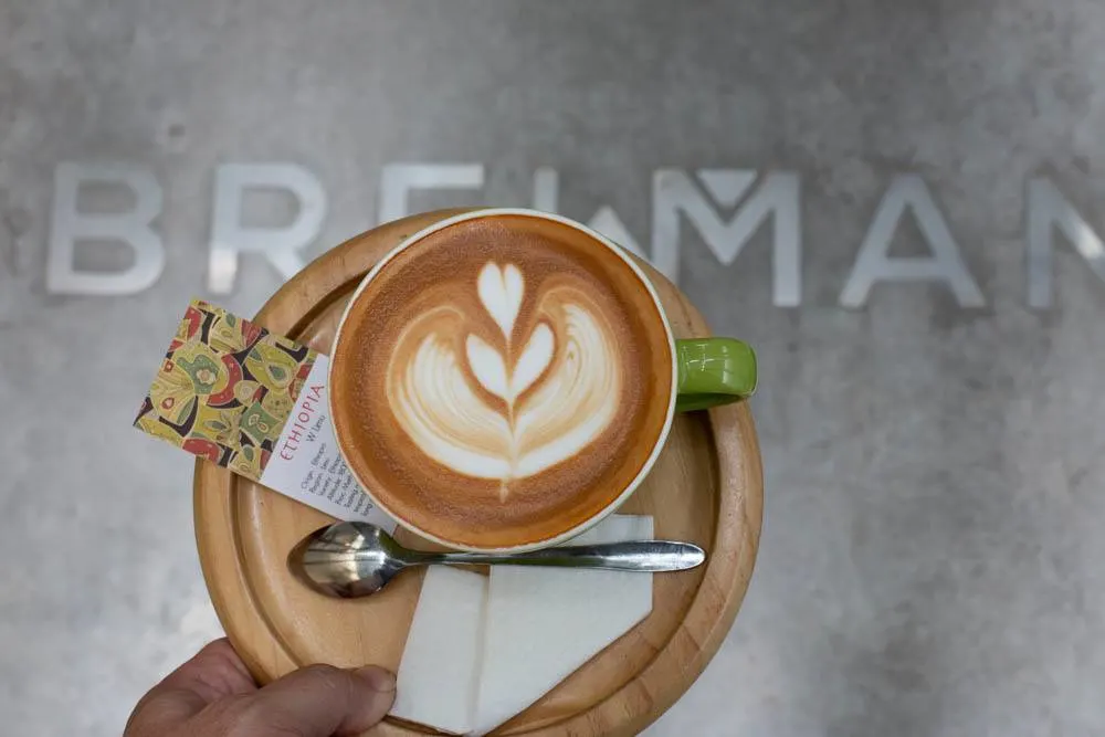 Cappuccino at Brewman Coffee Concept in Danang Vietnam