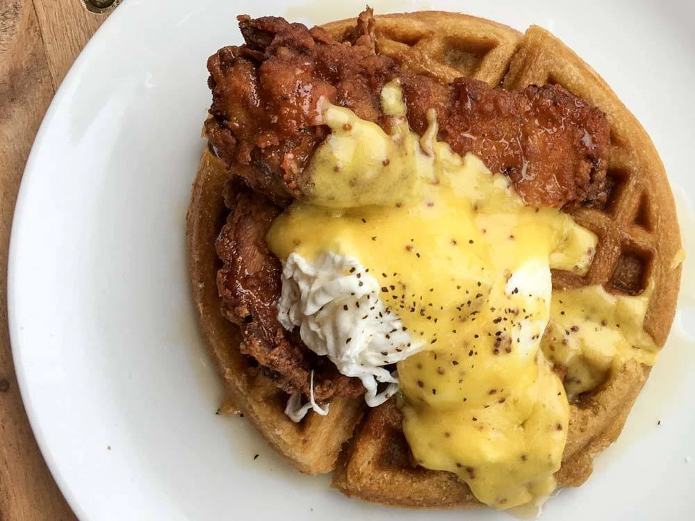 Chicken Waffle at On Point Bistro in Philadelphia