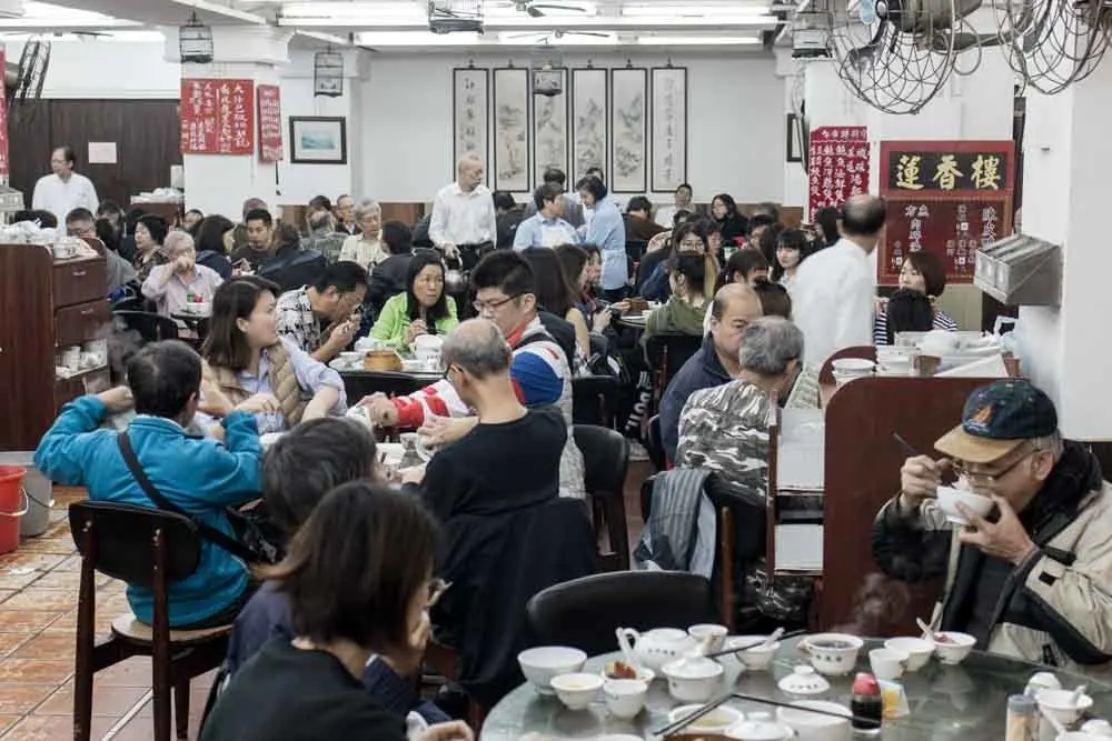 Lin Heing Tea House Dining Room in Hong Kong