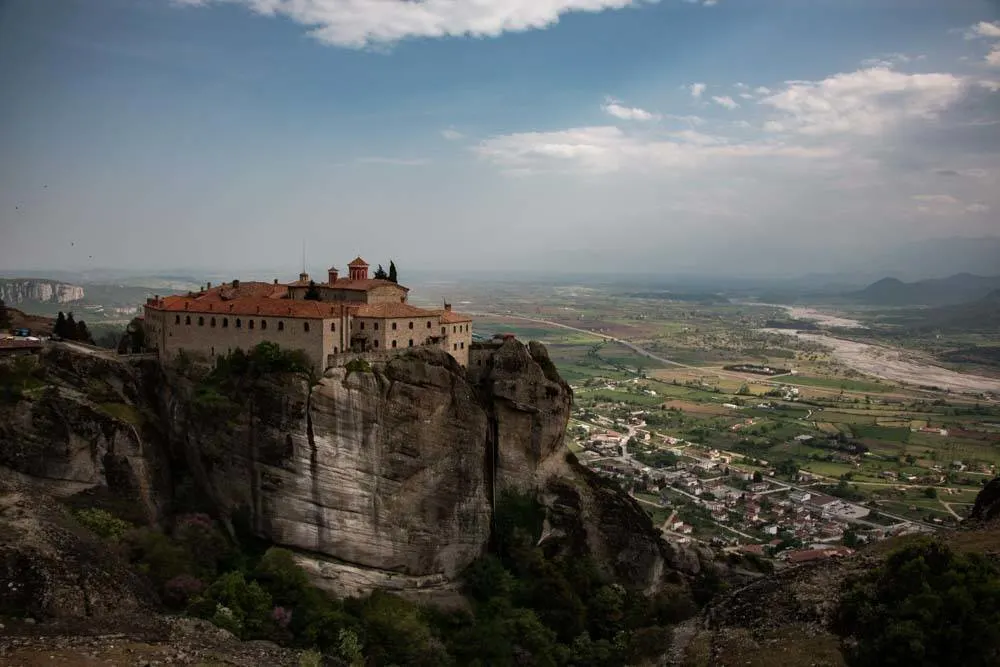 Monastery and View in Meteora Greece