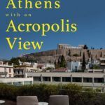 Pinterest image: image of Athens with caption reading 'Stay in Athens with an Acropolis View'