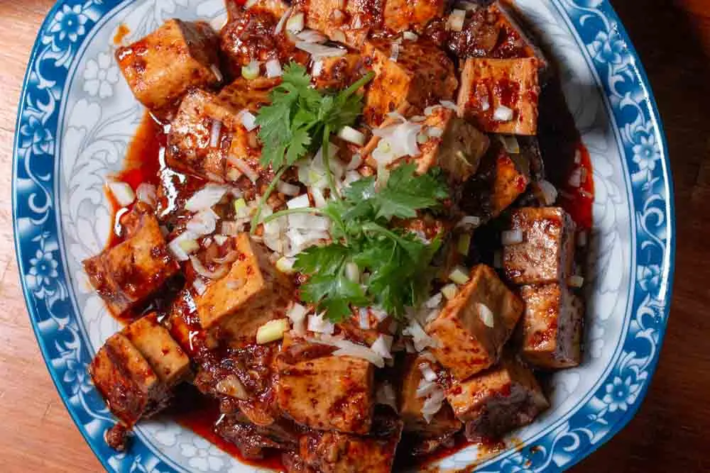 Spicy Tofu at Bao Dai Nhan in Da Nang Vietnam