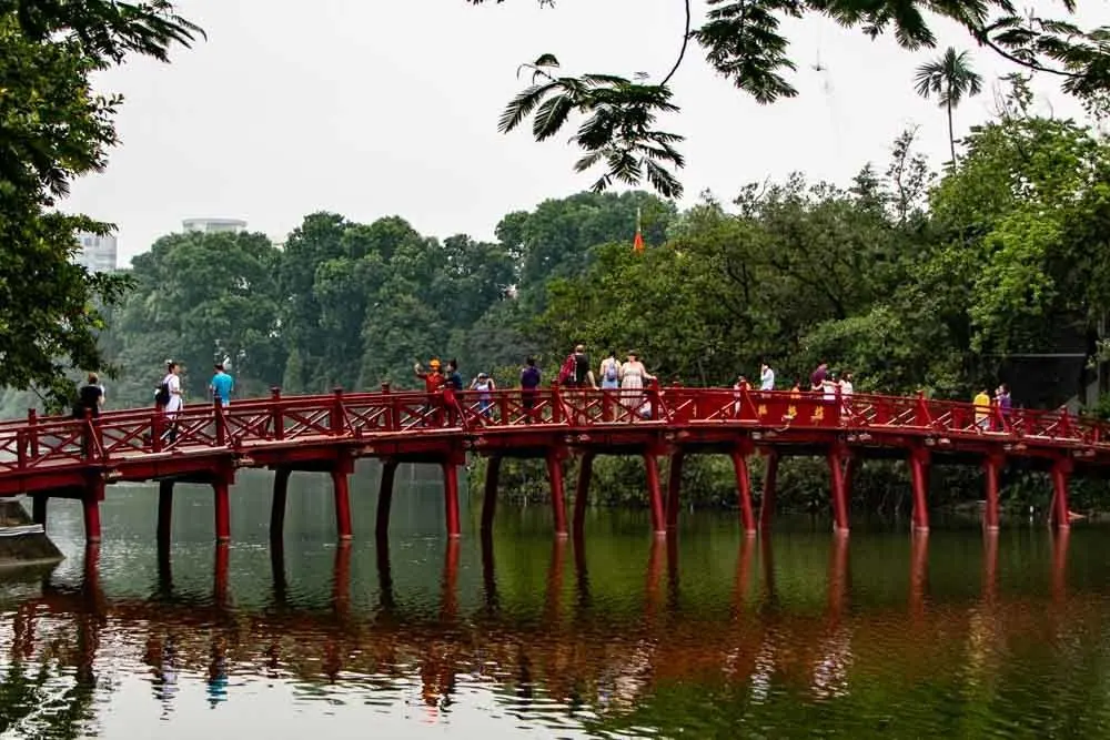 West Lake Bridge in Hanoi