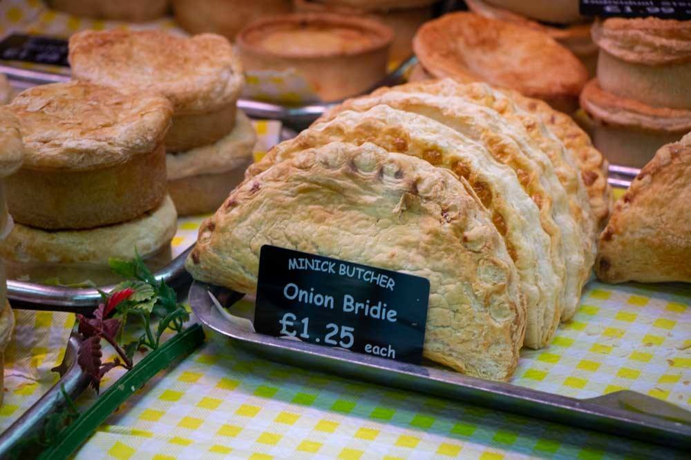 Pies at Minick Butcher in Fife Scotland