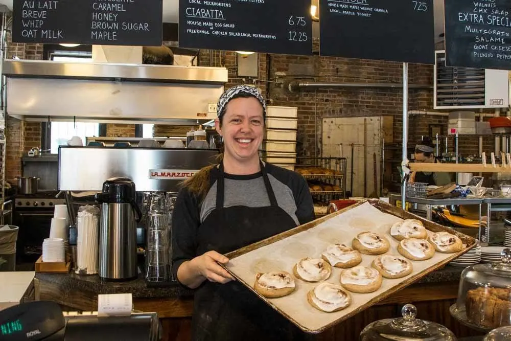 Amy Goodrich at Five Points Bakery in Buffalo