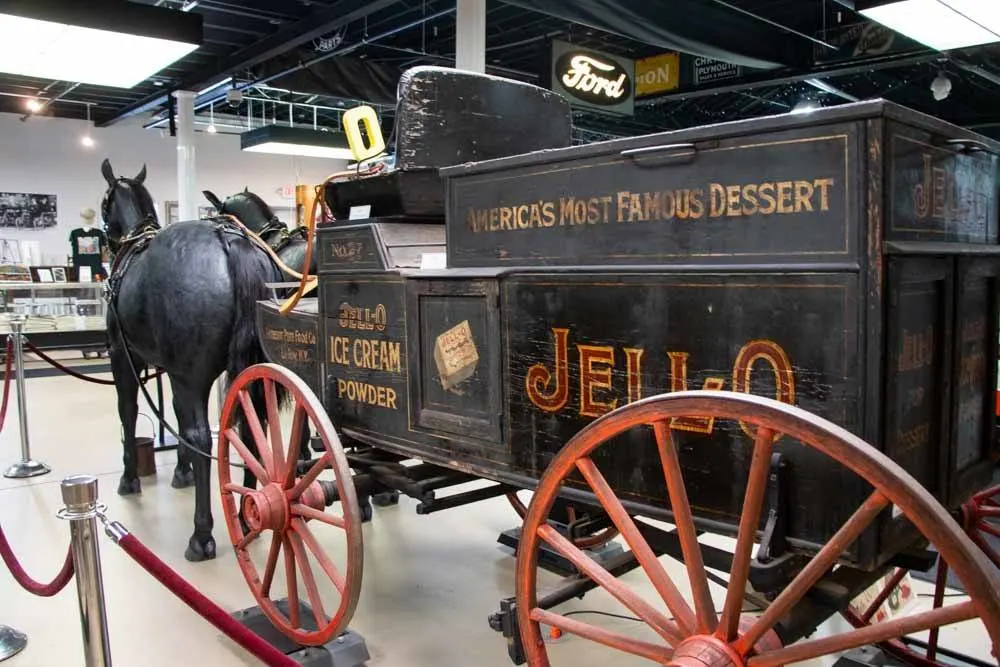 Jell-O Wagon at Pierce Arrow Museum in Buffalo