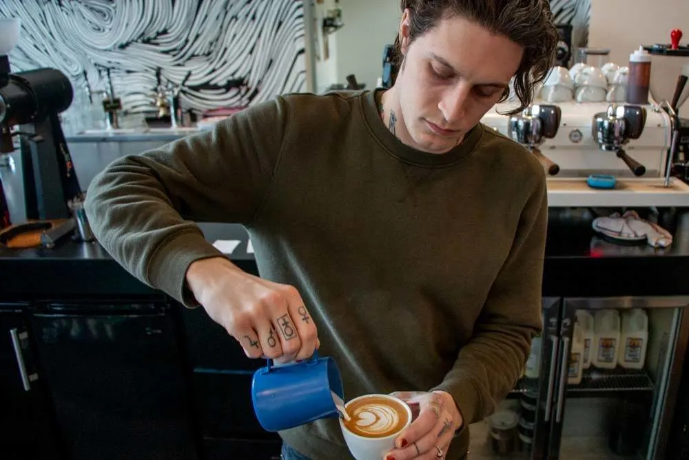 Tim Zdrojewski at Public Espresso and Coffee in Buffalo