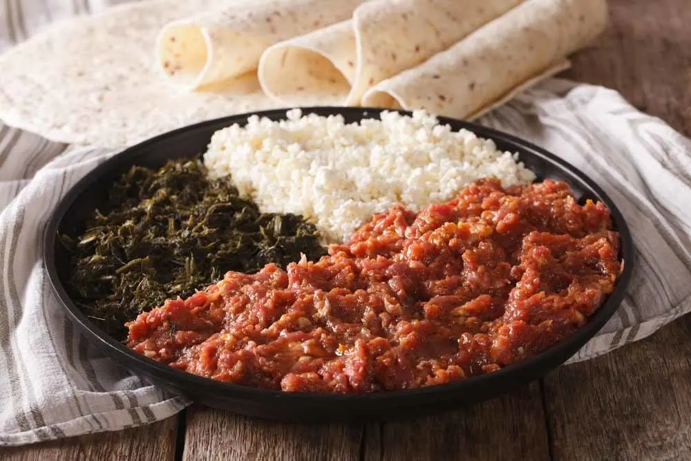Ethiopian Food - Kitfo