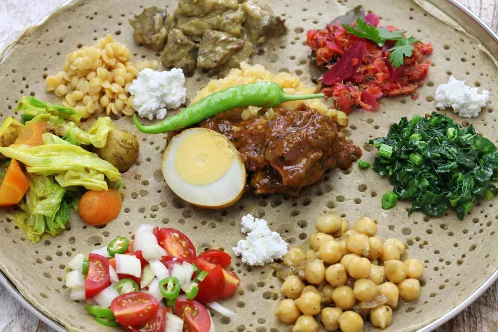 Ethiopian Food - Mixed Plate