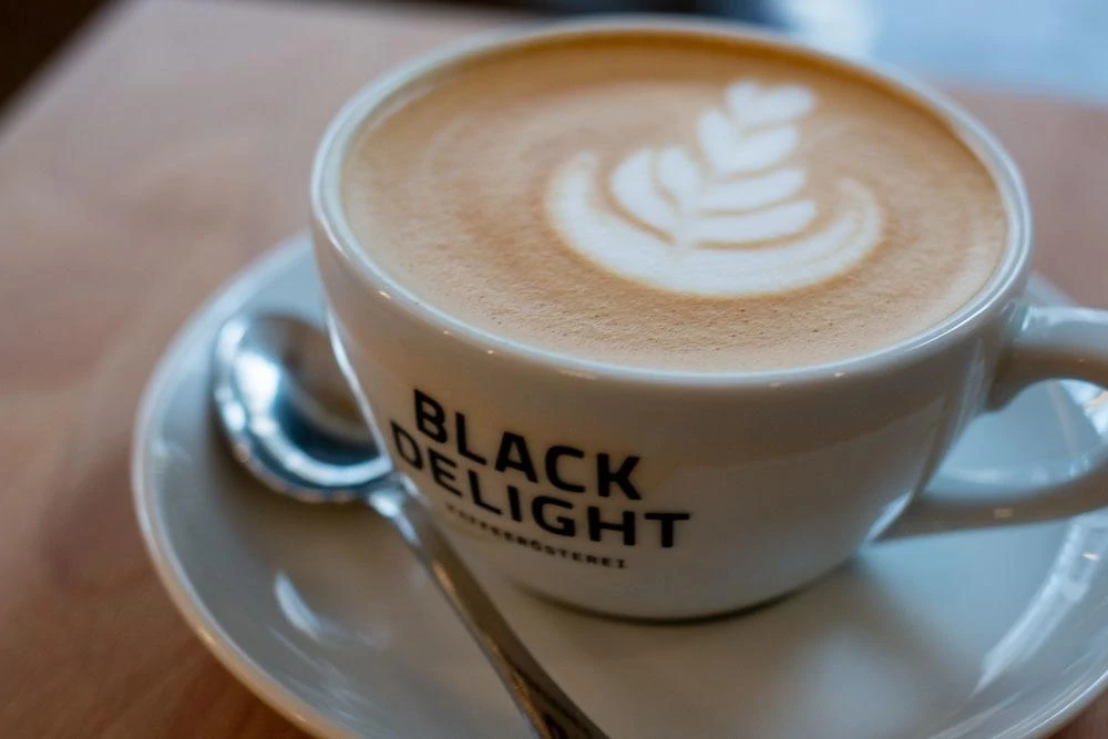Cappuccino at Black Delight in Hamburg Germany