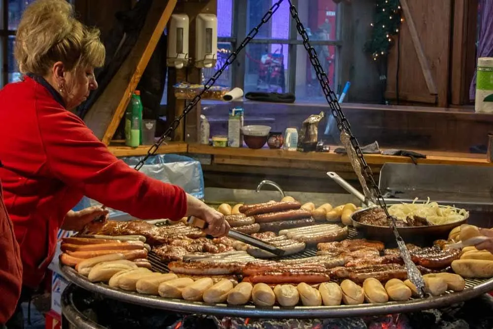 Food Vendor at Hamburg Christmas Market