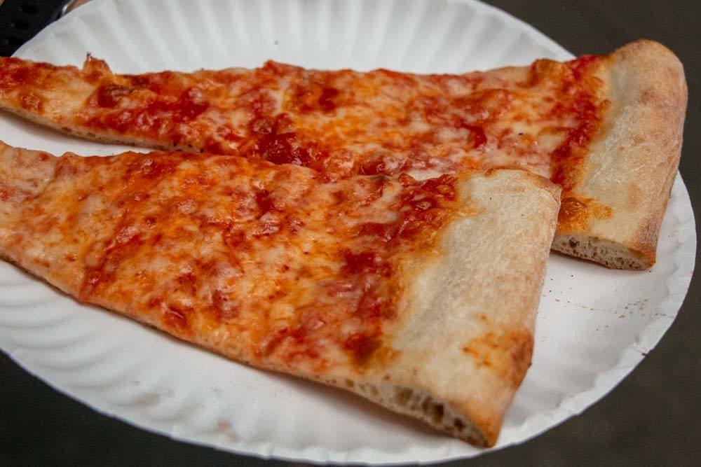 Pizza Slice at Joes Pizza in New York City