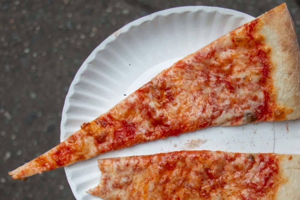 Pizza Slices at Joes Pizza in New York City