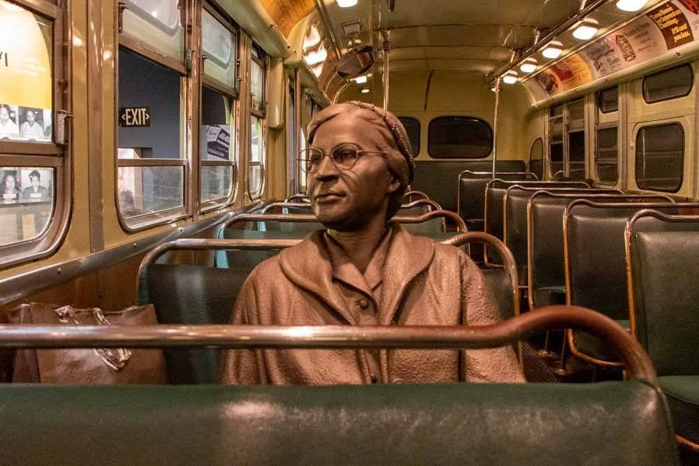 Rosa Parks Bus Exhibit at the National Civil Rights Museum in Memphis