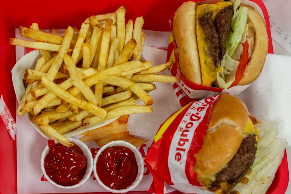 In-N-Out Burger Meal in Los Angeles