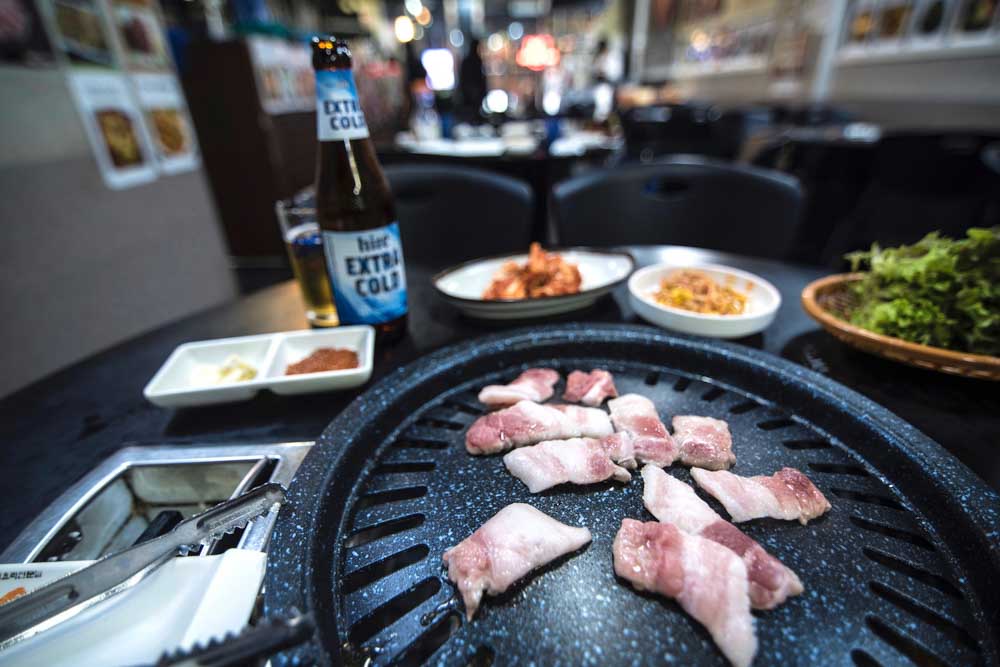 Korean BBQ in Seoul Korea