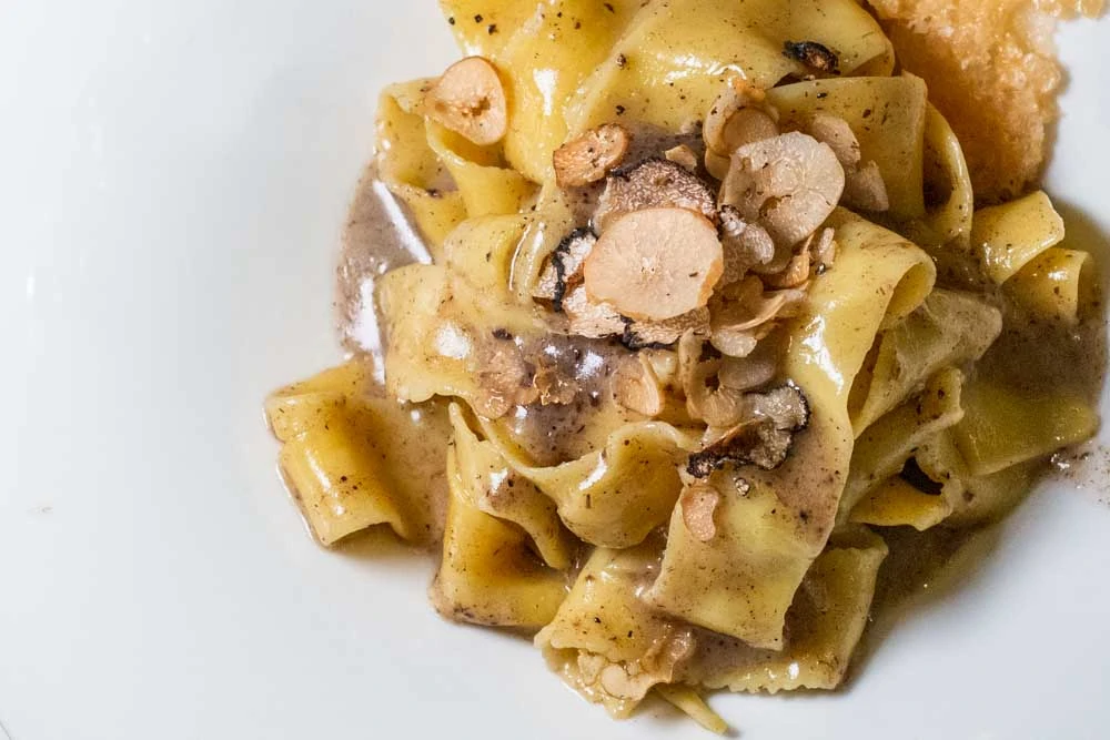 Pasta with Truffles at Torcolo in Verona Italy