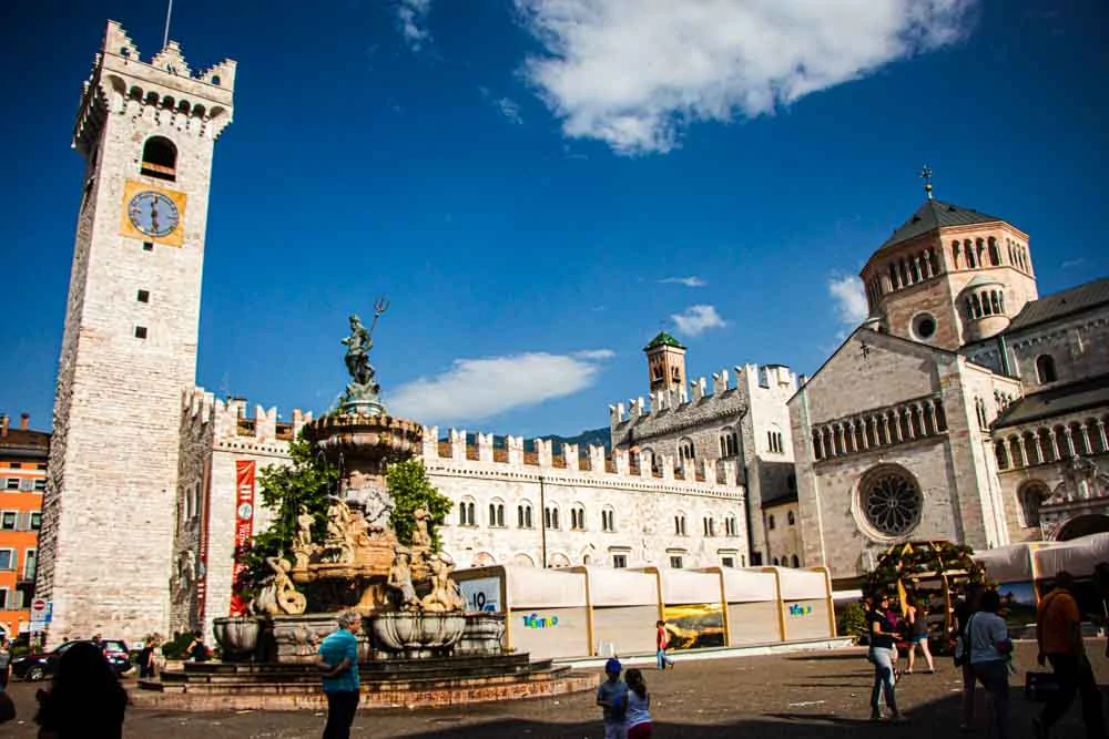 Piazza Duomo in Trento Italy